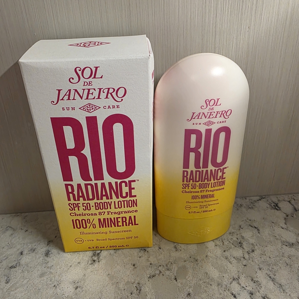 Sol de Janeiro Rio Radiance SPF 50 Body Lotion - Yellow NIB